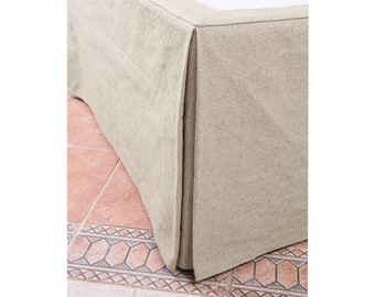 Bedskirt. The Heavy Linen Bed Skirt. Linen Coverlet. A Dust Bed Skirt.Eco. Any custom size