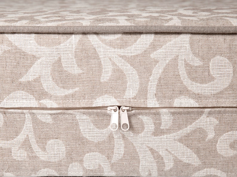 Heavy Linen Daybed Cover With Natural Cord High Durability Mattress