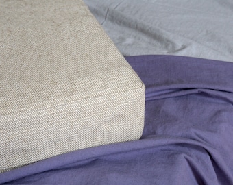 Made from Upholstery heavy linen sofa cover High durability mattress cover Daybed Linen cover Zippered cover Futon with zipper Eco Linen