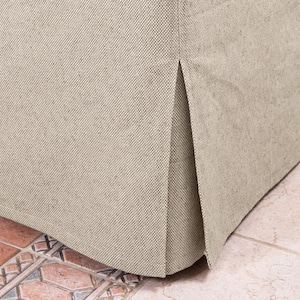 Bedskirt Die schwere Leinen Bettrock Leinen Bettdecke A Dust Bed Rock Eco Jede benutzerdefinierte Größe