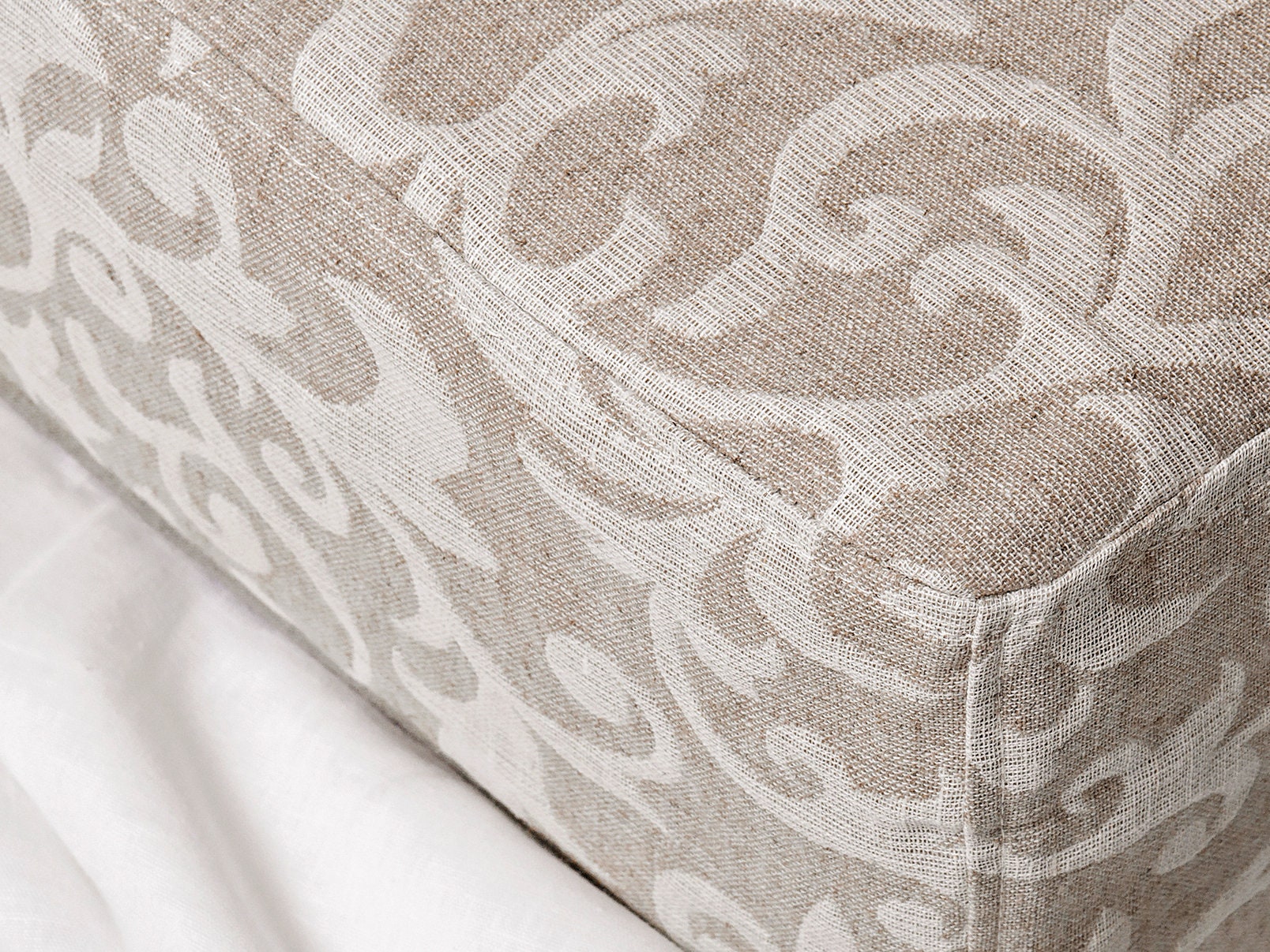 Made from heavy linen sofa cover High durability mattress cover Daybed Linen cover Zippered cover Futon with zipper Eco Linen