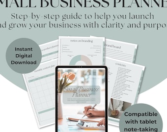 Digitale planner voor kleine bedrijven | Directe digitale download Ontworpen voor Goodnotes, Notability, pdf-apps