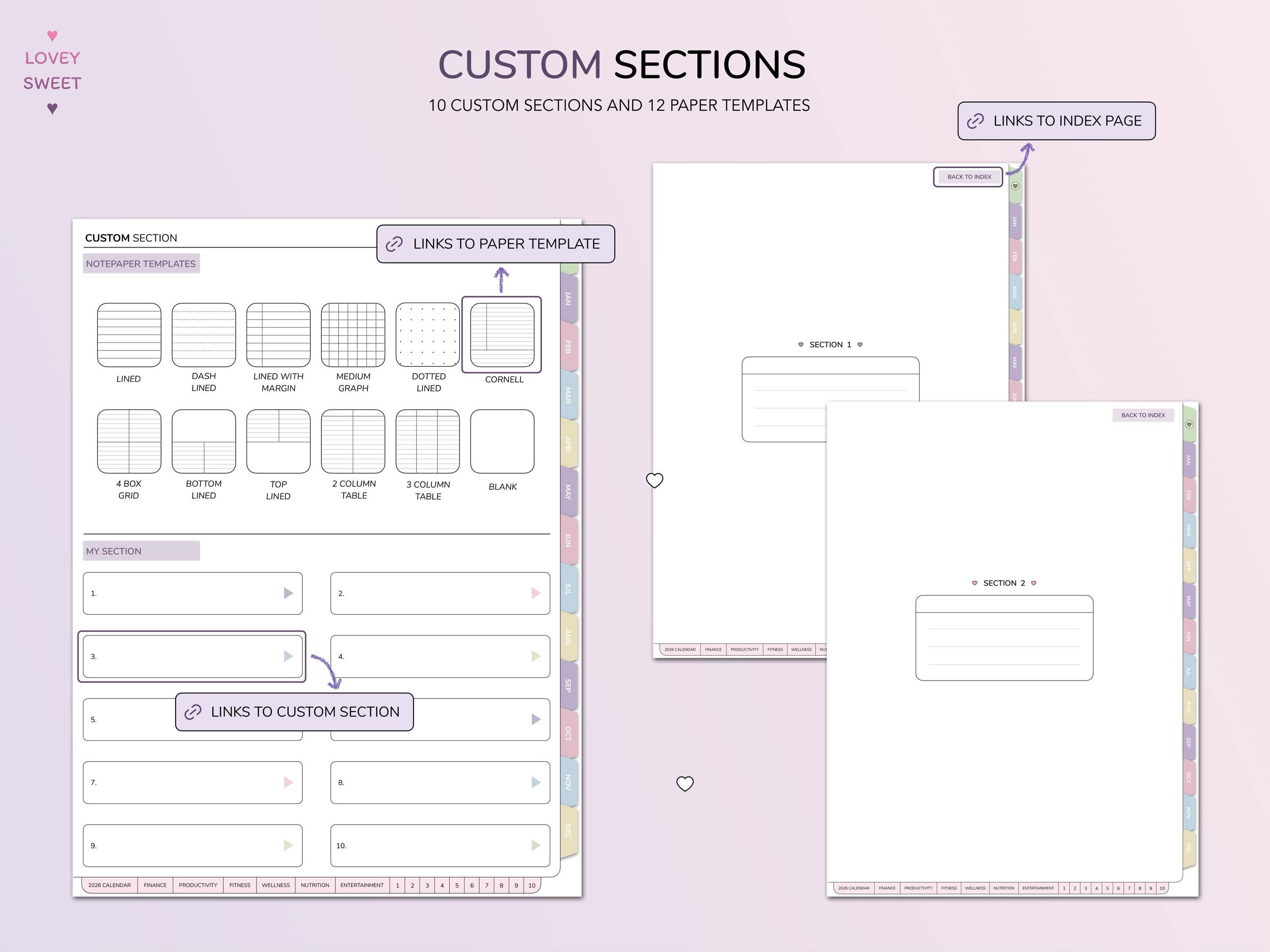 2026 Digital Planner for iPad : All-in-one Portrait Pastel Theme - Etsy