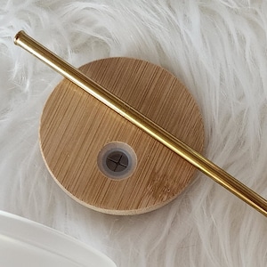 Regular 70mm Bamboo Lid with Removable Silicone Seal | Fits MOST 16oz/20oz glass cans | Replacement or Add-On Bamboo Lids