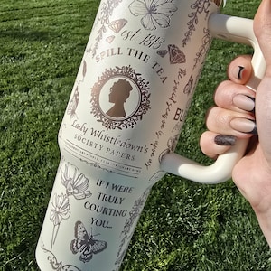 Bridgerton 40oz Tumbler | Lady Whistledown Design