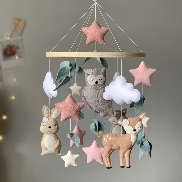 Woodland Mobile Etsy