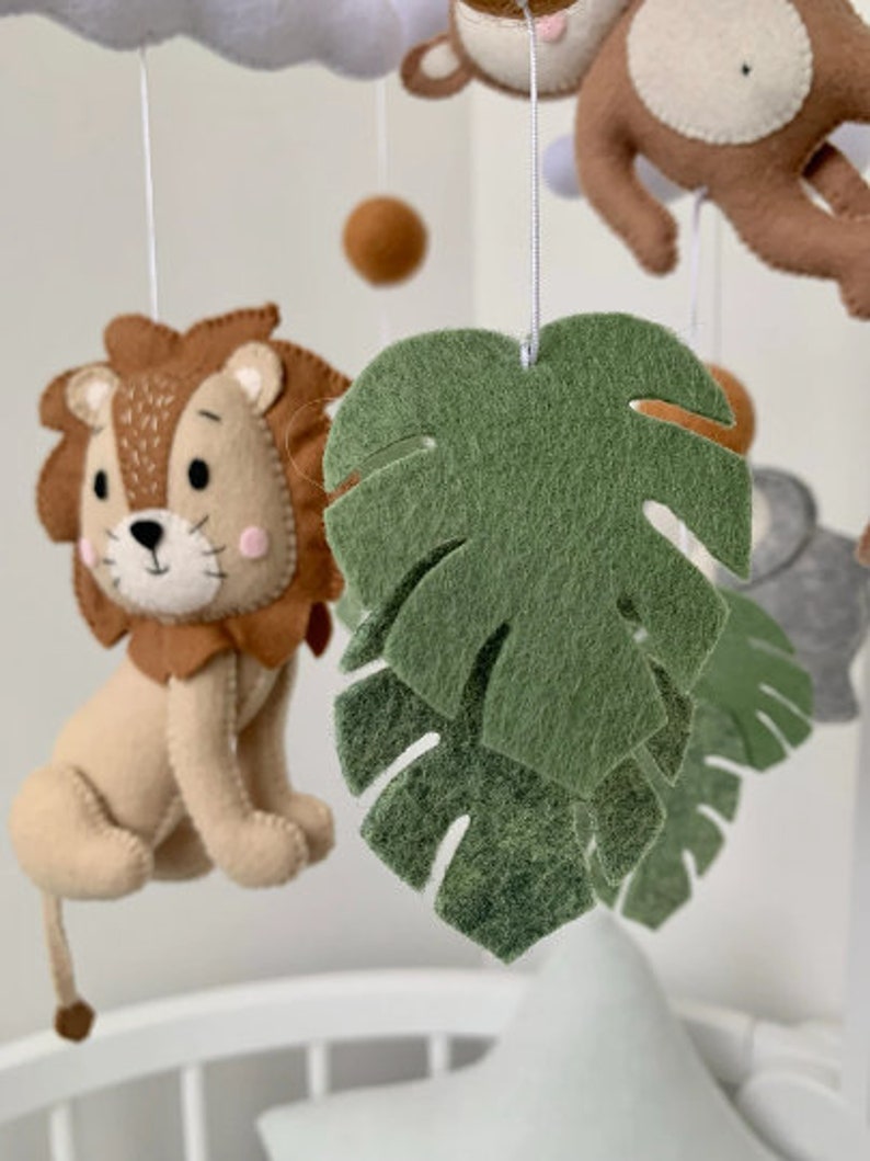 Safari Baby Mobile Baby Crib Mobile With Safari Animals Etsy