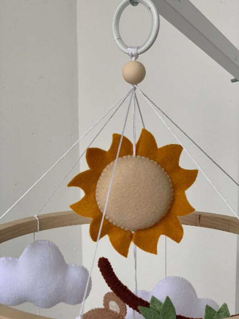 Safari Baby Mobile Baby Crib Mobile With Safari Animals Etsy