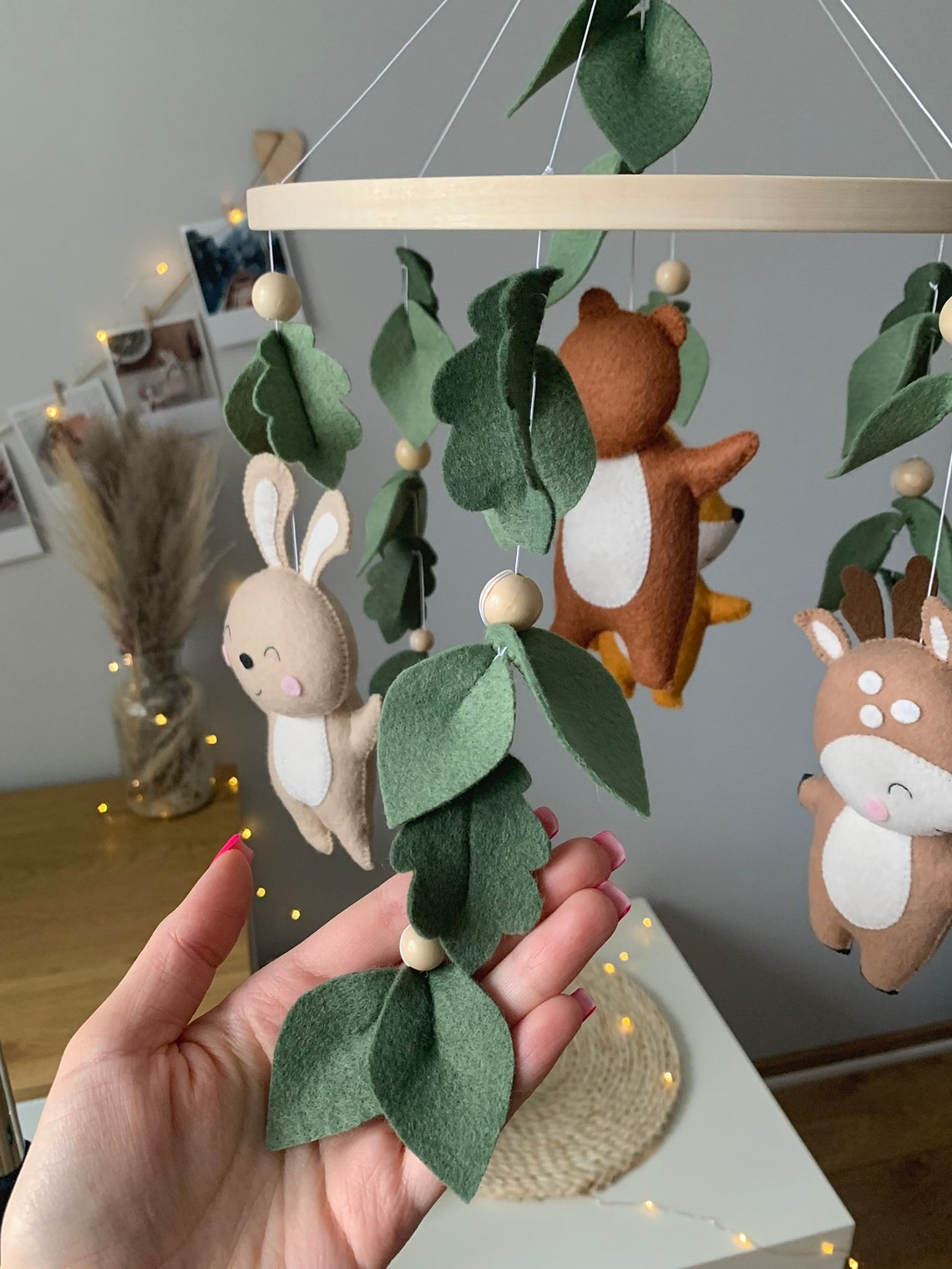 Woodland Baby Mobile Forest Baby Mobile Woodland Nursery Etsy