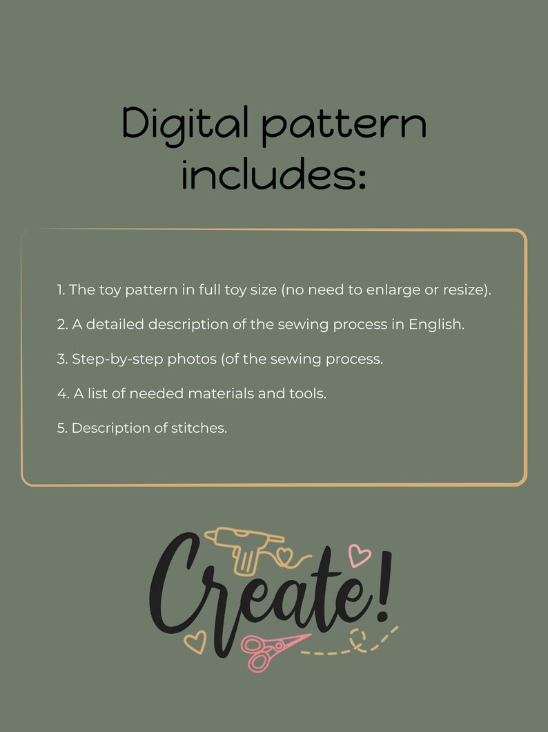 Description Pattern Set of 4 PDF Pattern Felt Forest Animals. Woodland Animal Toys Sewing ...