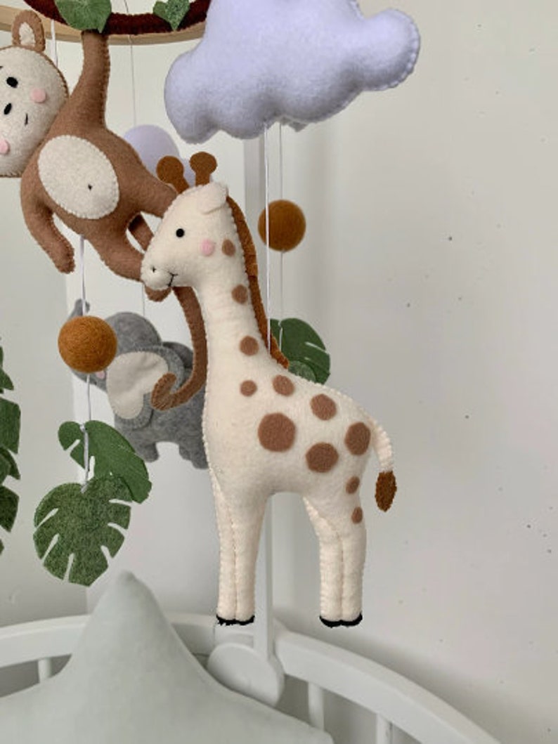 Safari Baby Mobile Baby Crib Mobile With Safari Animals Etsy