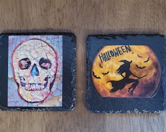 Halloween Coasters- Conjunto de 4