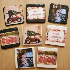 Holiday/Christmas Coasters- Mix 'n Match