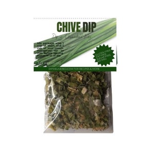 Chive Dry Dip Mix Seasoning Herbs. Party & Appetizer Food Football Snacks - Holiday Gift Basket Food Idea or Stocking Stuffers