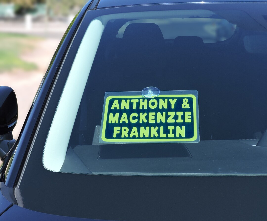 Medium Student Pickup Signs Car Rider Tags Student Name Tags Carpool