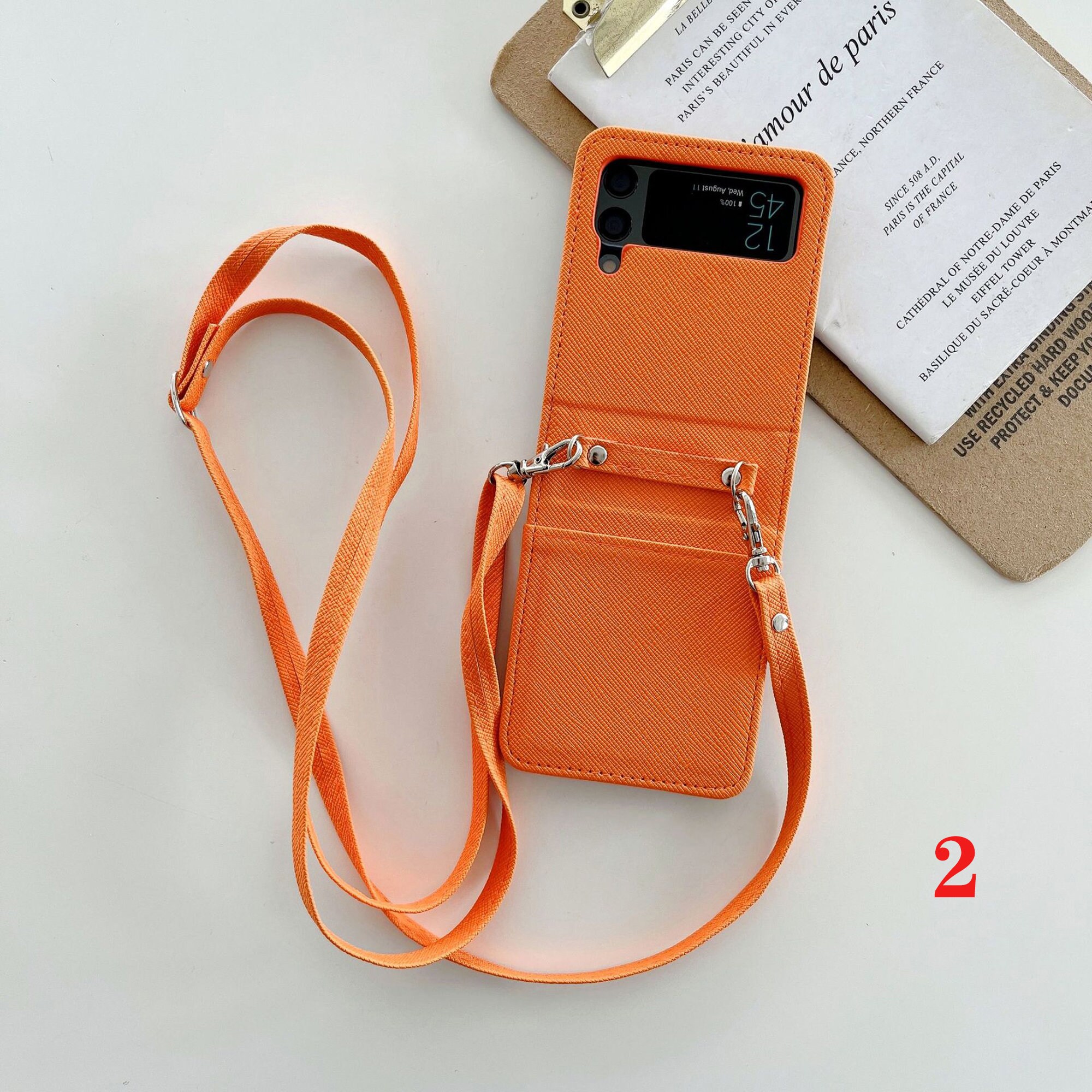 Strap Hinged Card Holder Galaxy Z Flip Case for Galaxy Z Flip Etsy UK