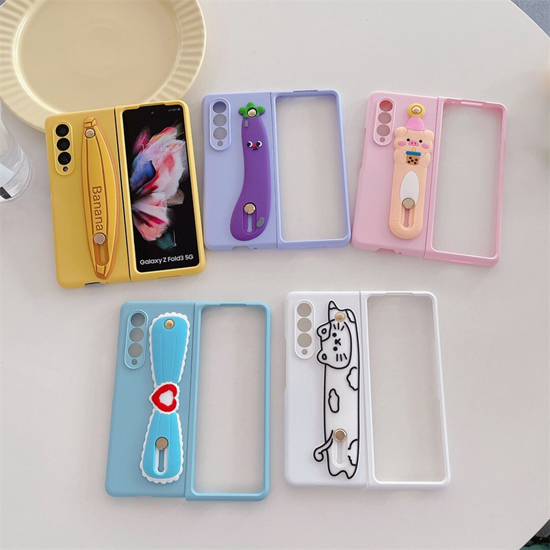 Cartoon Wristband Phone Case, for Galaxy Z Fold 3/galaxy Z Fold4 Phone