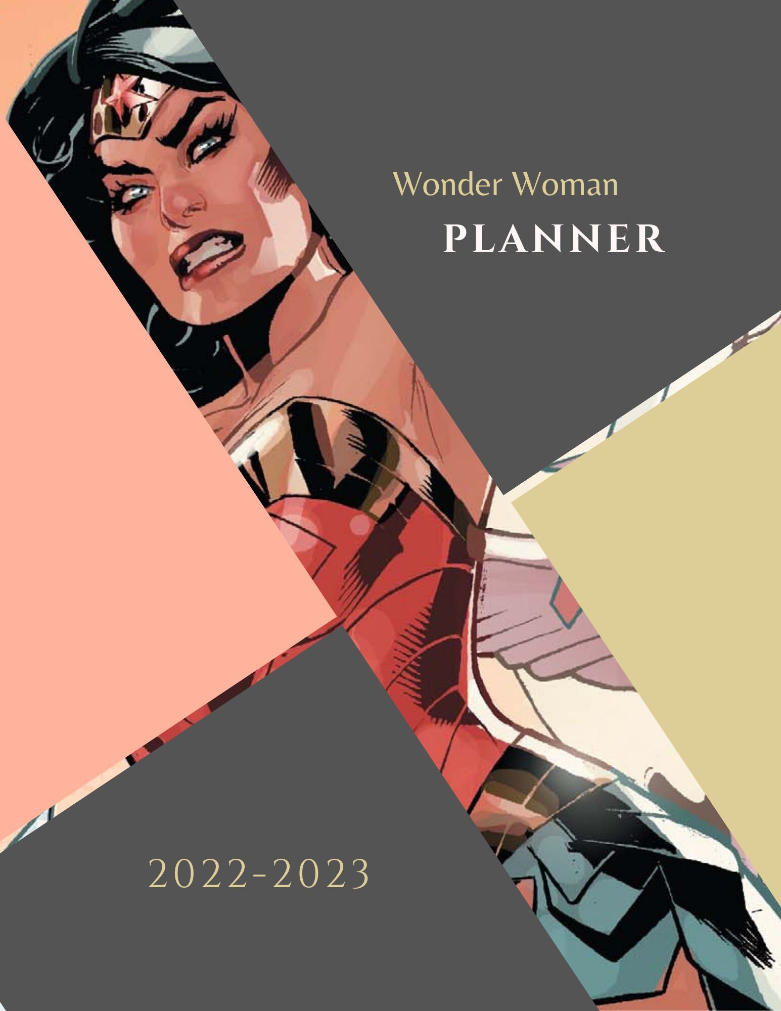 Wonder Woman Planner 20222023 Etsy