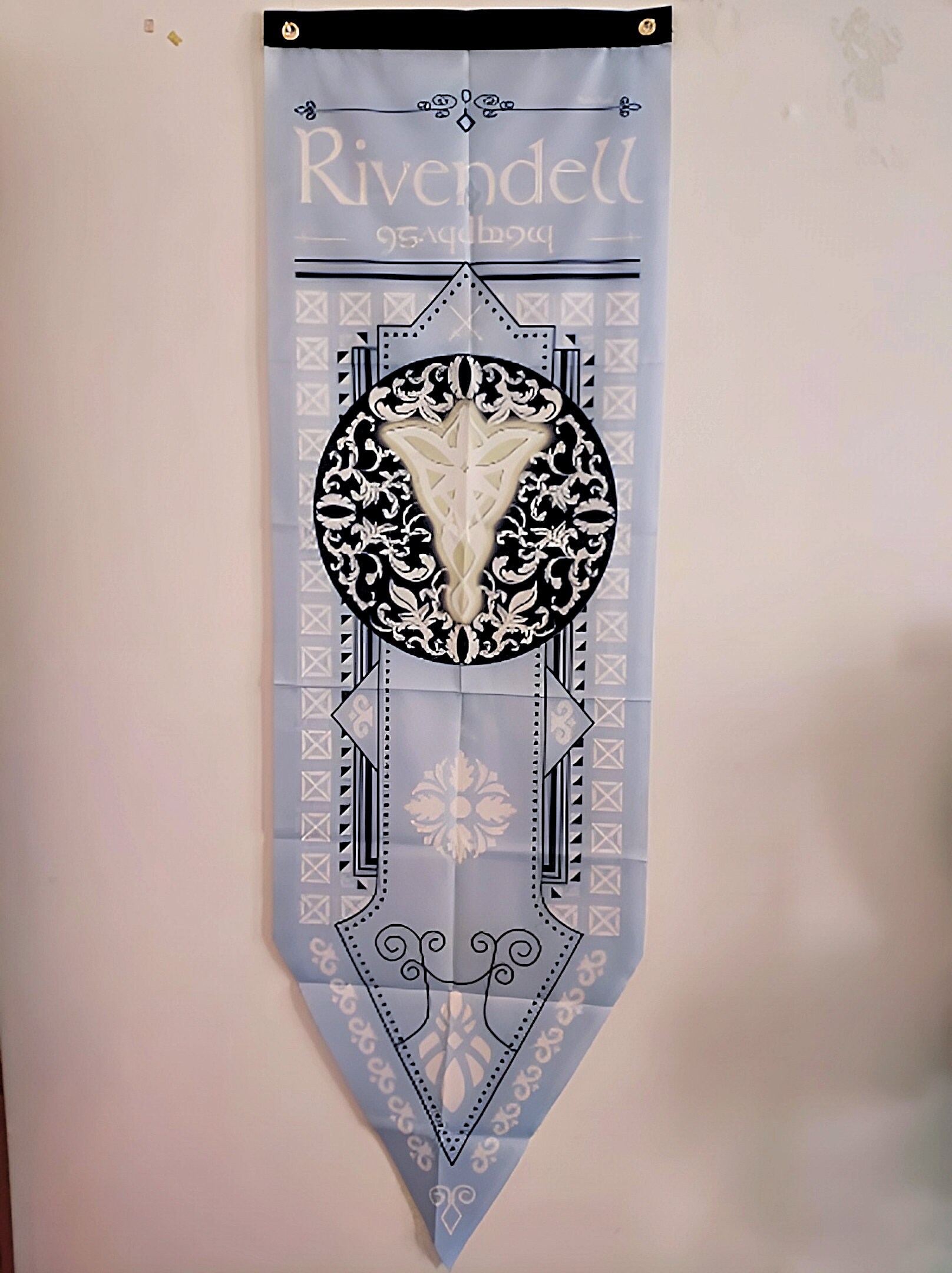 Lord of the Rings Flag Midevil Tolkien Banner Hobbit Decor Etsy