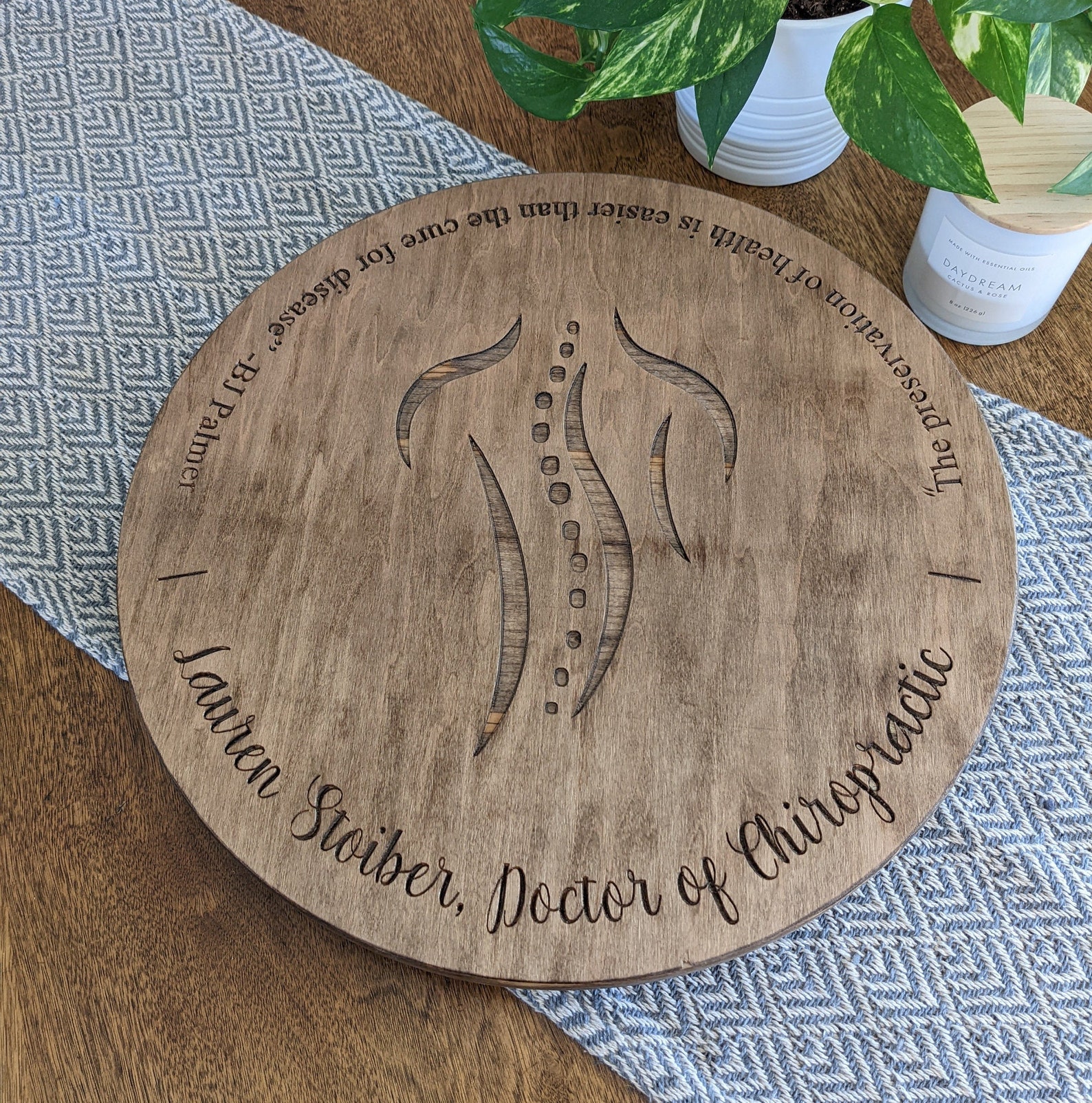 Personalized Lazy Susan Decorative Turntable Customizable Etsy