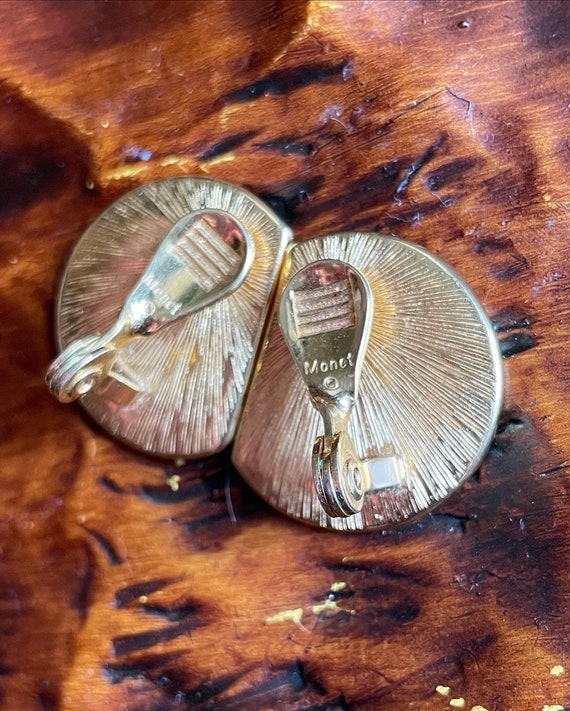 Mid century modern Monet earrings, clip on earrin… - image 2