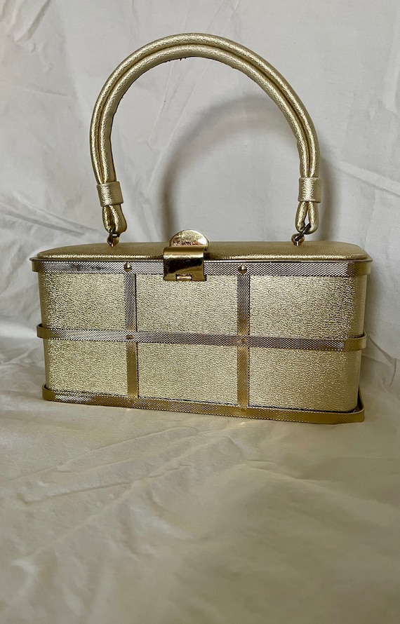 1950’s Etra gold caged vintage handbag