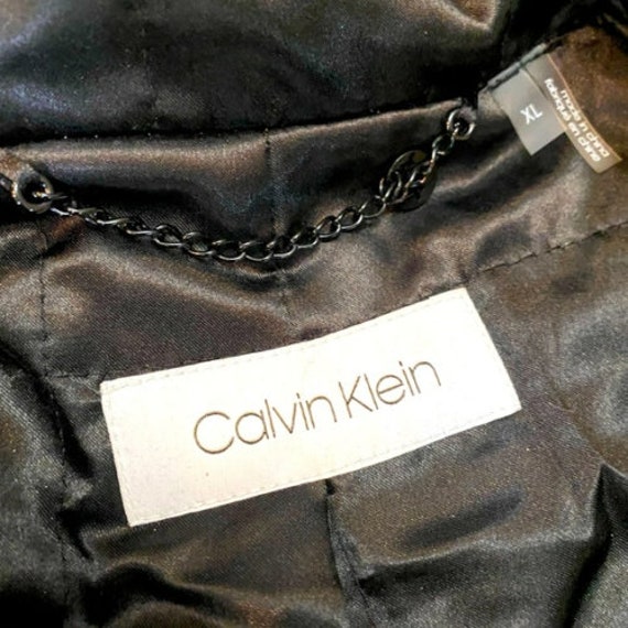 Calvin Klein Cheetah Hooded Bomber Coat Jacket XL - image 2