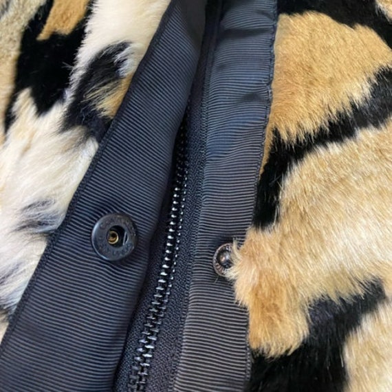 Calvin Klein Cheetah Hooded Bomber Coat Jacket XL - image 5