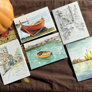 Grußkarte Set: Wasser & Landschaft