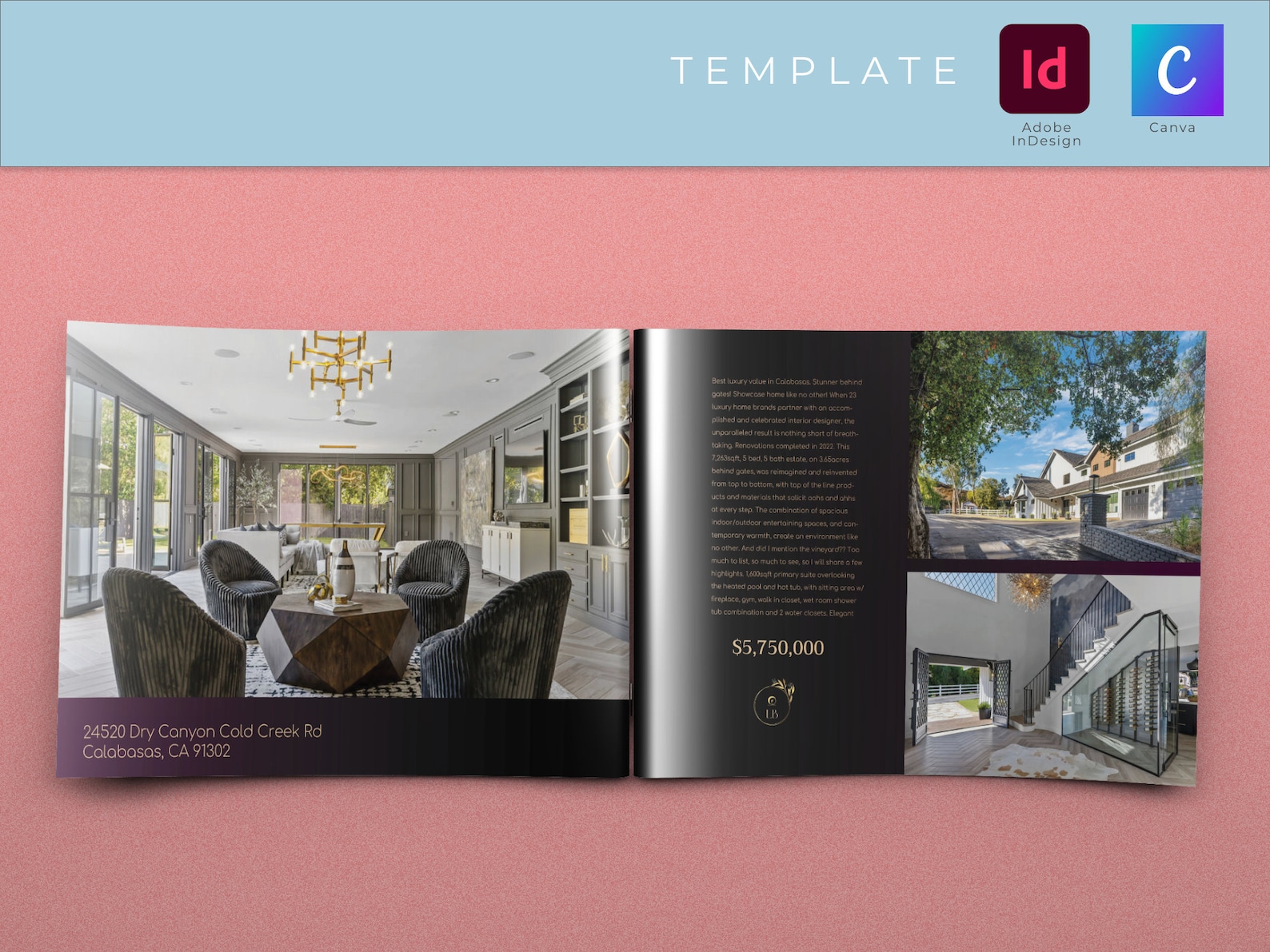 Luxury Real Estate Booklet | Open House Brochure - Etsy