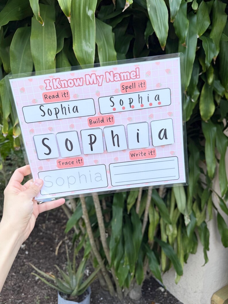 Name Recognition Learning Activity Sheet: Interactive Name Practice for ...