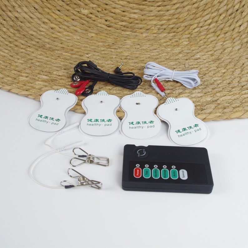Electric Shock Kits Massage Pads Clitoris Clips Nipple Clamps Sticky