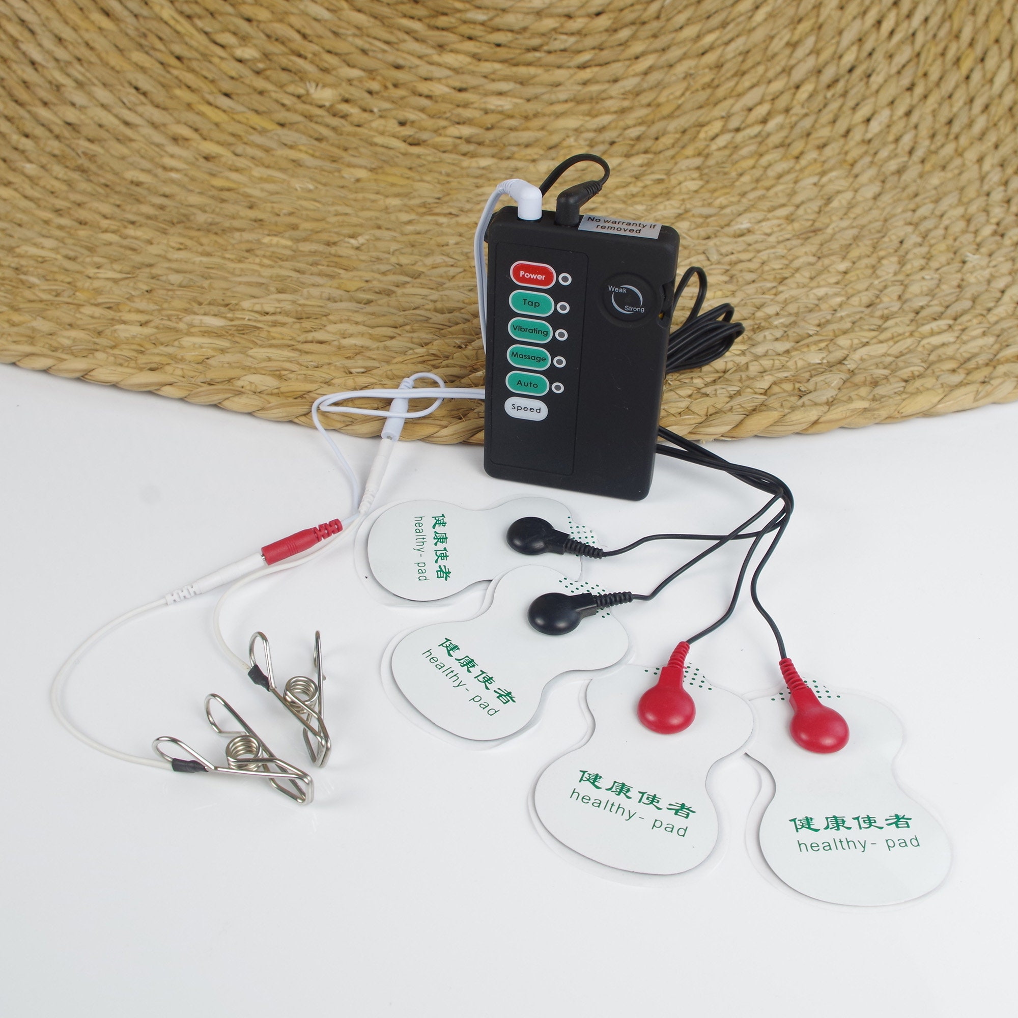 Electric Shock Kits Massage Pads Clitoris Clips Nipple Clamps Sticky