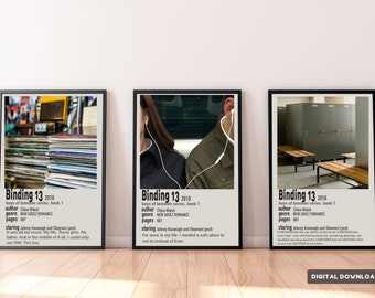 Binding 13 Polaroid Poster, Aesthetic Book Poster, Boys of Tommen, Cloe Walsh, Book Art, Book Wall Art, Digital Download