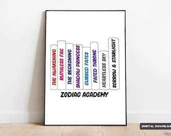 Zodiac Academy Series Book Stack, Tory Vega, Darcy Vega, Caroline Peckham & Susanne Valenti, ZA Svg, Cut Files, Png, Digital Download