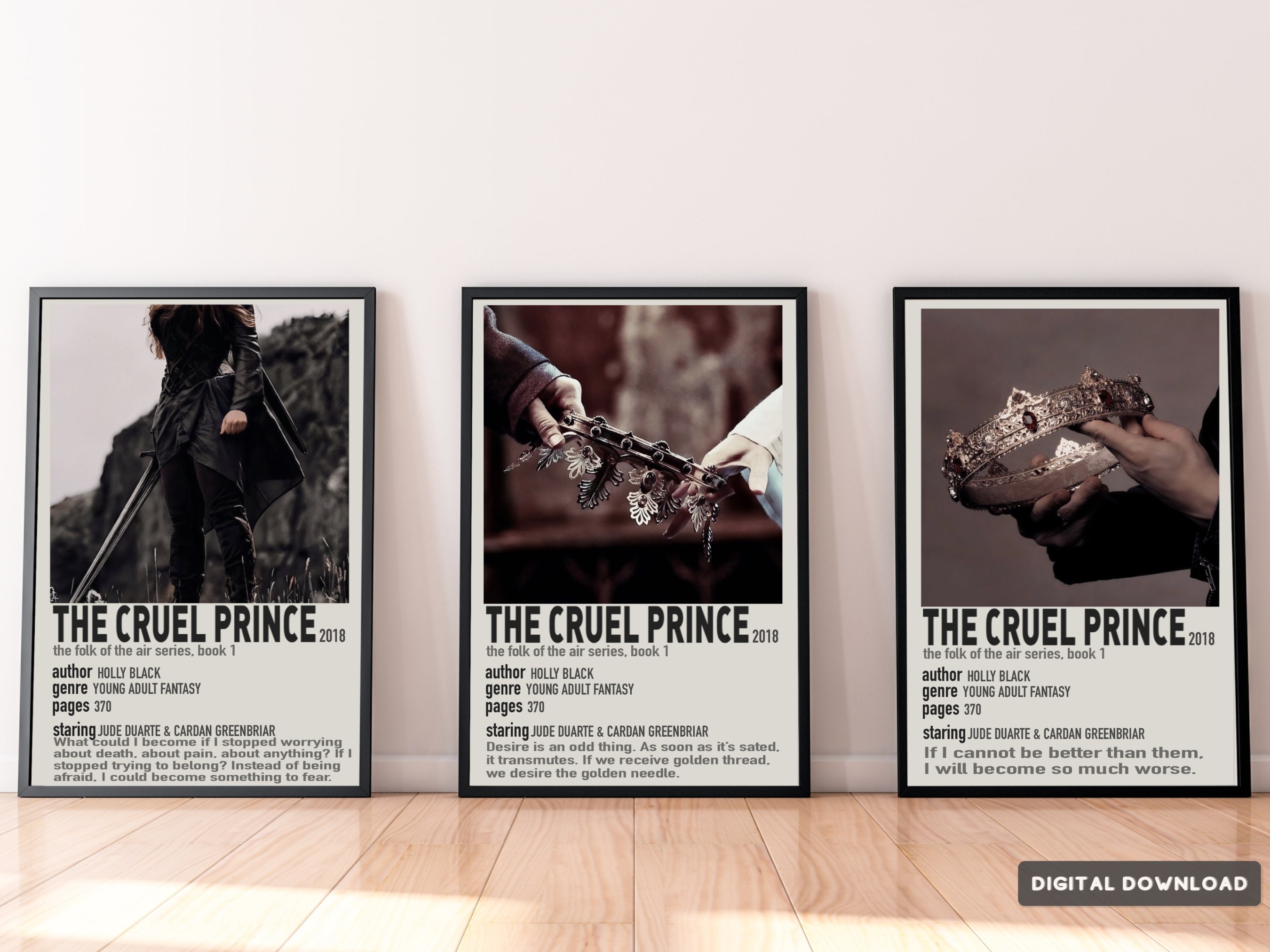 The Cruel Prince Polaroid Poster: Book Fan Art (digital Download) - Etsy