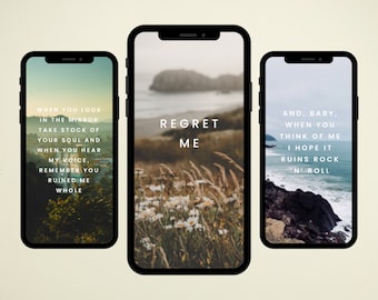 Daisy Jones and The Six iPhone and iPad Wallpaper, Inspired by Taylor Jenkins Reid, Billy Dunne, Camila Dune, Instant Download