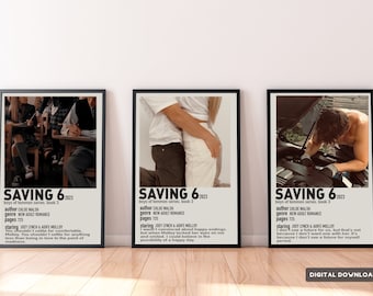 Saving 6 Polaroid Poster, Boys of Tommen, Joey  Lynch, Aoife Molloy, Chloe Walsh, Book Fan Art, Digital Download