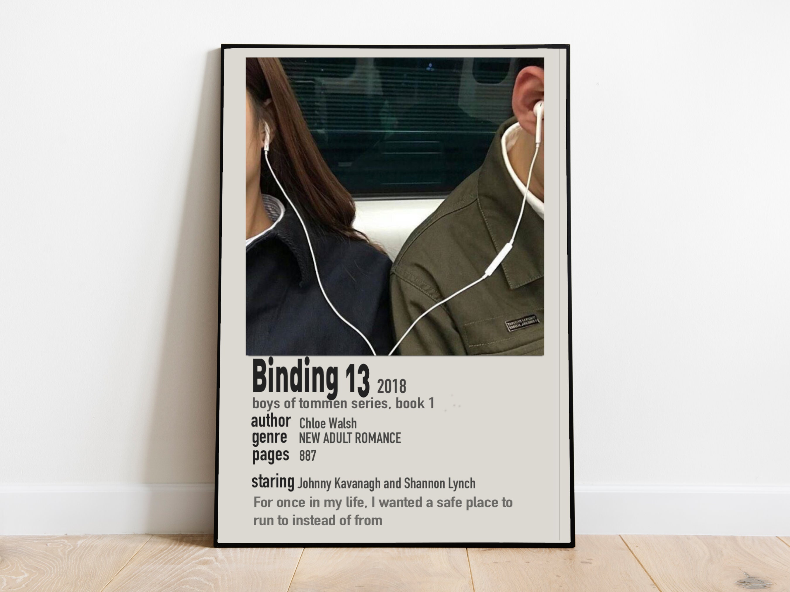 Binding 13 Polaroid Poster, Aesthetic Book Poster, Boys of Tommen, Cloe  Walsh, Book Art, Book Wall Art, Digital Download -  Ireland