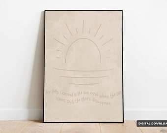 The Summer I Turned Pretty Book Art: Conrad & Belly Quote (Digital Download)