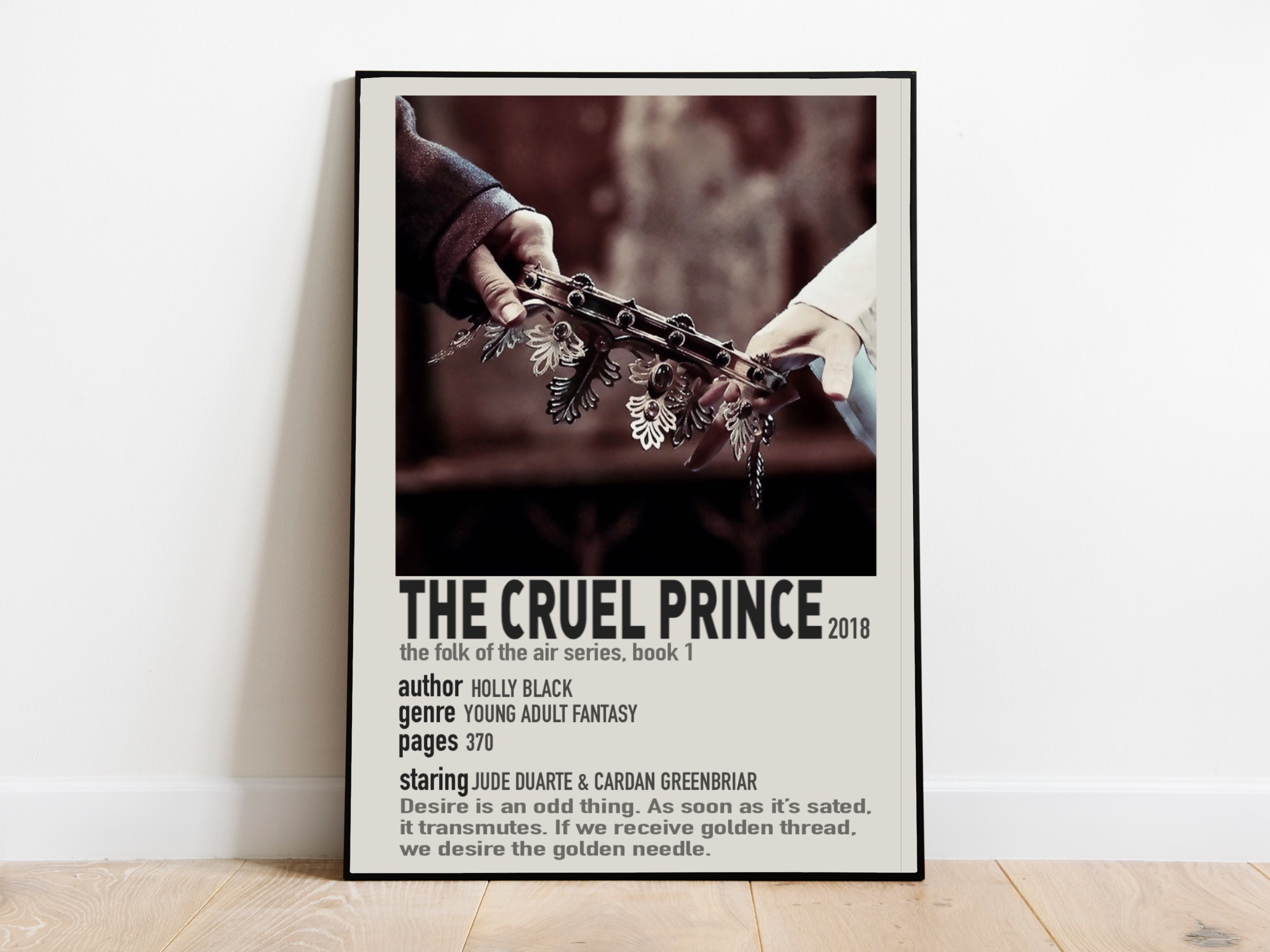 The Cruel Prince Polaroid Poster: Book Fan Art (digital Download) - Etsy