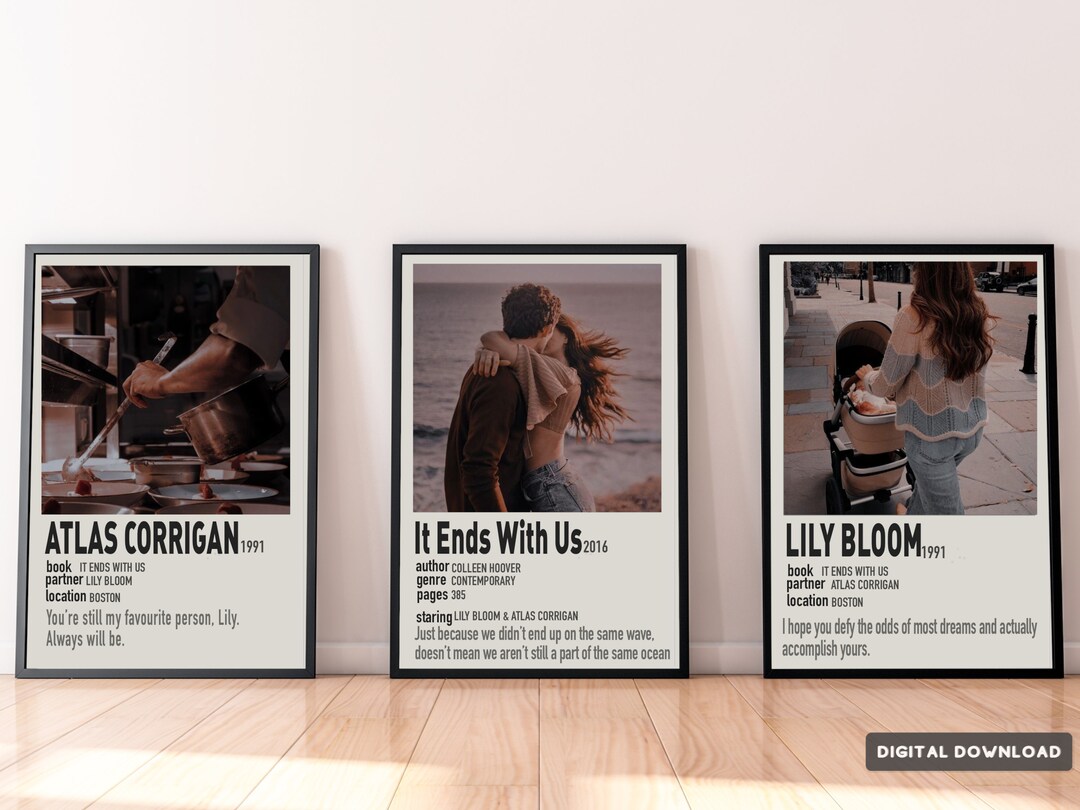 It Ends With Us Polaroid Poster Aesthetic Book Poster It - Etsy