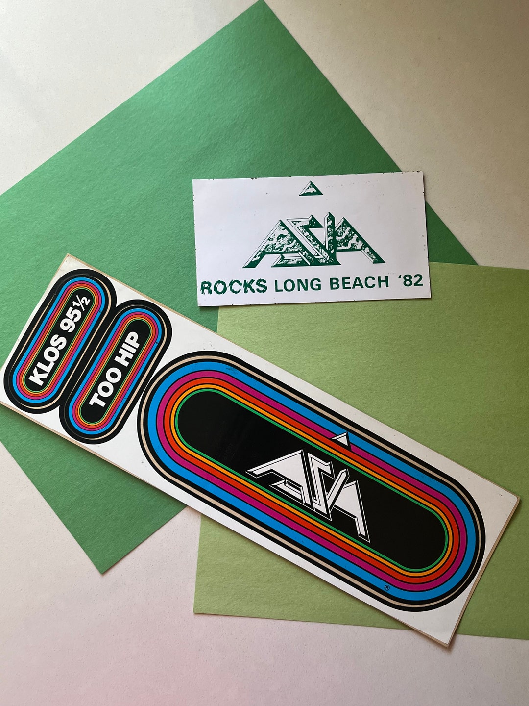 1980’s ASIA Stickers - Etsy