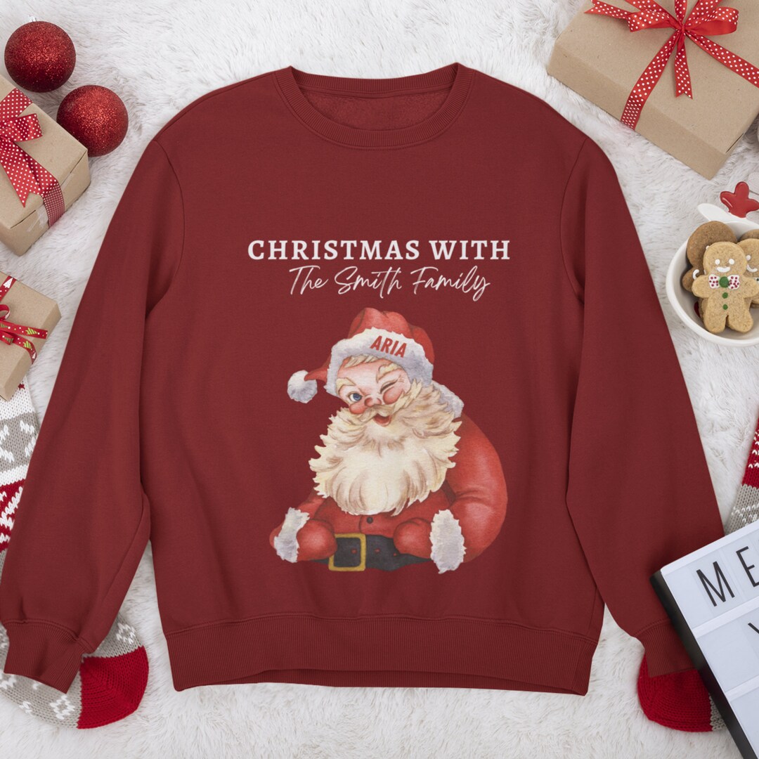 Matching Personalised Christmas Jumper, Matching Christmas Sweatshirt
