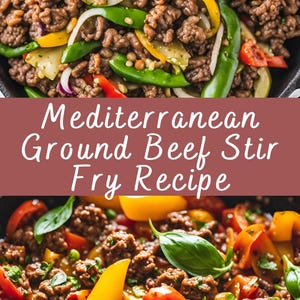 BEST Mediterranean Ground Beef Stir Fry Recipe - Etsy