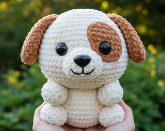 Amigurumi Crochet Dog Pattern, Plush Puppy Tutorial (PDF Pattern)