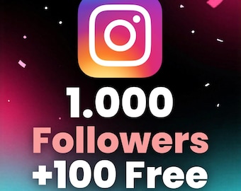 1000 Instagram Followers + 100 Free | Real Growth Boost | Social Media Marketing | Instant Digital Service