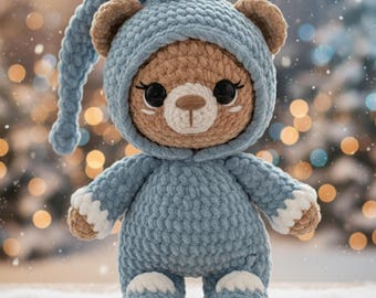 Teddy Bear Amigurumi Crochet Pattern (PDF Pattern)