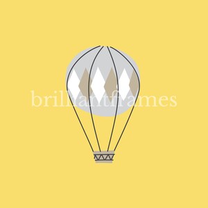 Baby Hot Air Balloon, Baby Wall Art, Baby Art, Baby Decor, Baby Prints, Baby Art Print, Nursery Art, Nursery Decor, Nursery Wall Art