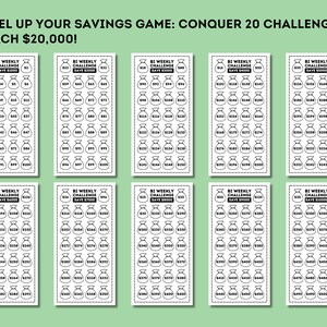 Bi Weekly Savings Challenge, Printable Biweekly Saving Challenges, 26 ...